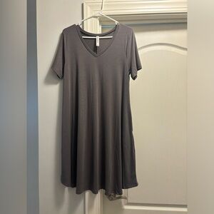 Zenana V-Neck Swing Dress